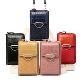 Versatile Women Crossbody Wallet For Phones - Apricot - Side View