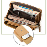 Versatile Women Crossbody Wallet For Phones - Apricot - 45-Degree Angle