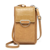Versatile Women Crossbody Wallet For Phones - Apricot - Low Angle