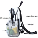 Women Waterproof Pvc Backpack - Orange