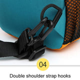 Outdoor Crossbody Bag Earphone Hole - Beige - Low Angle