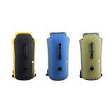 Waterproof Outdoor Rafting Backpack Inflatable Swimming Tote Bag For River Tracing And More - Bean Green