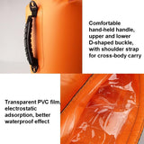 Waterproof Outdoor Rafting Backpack Inflatable Swimming Tote Bag For River Tracing And More - Bean Green - Low Angle