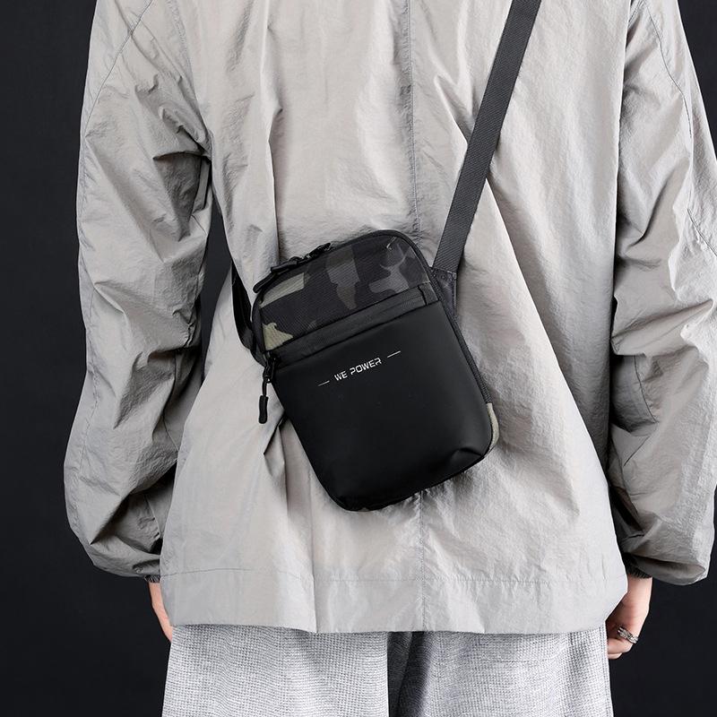 Simple Men Crossbody Bag Business Casual Shoulder Sling For Everyday Use - Dark Blue