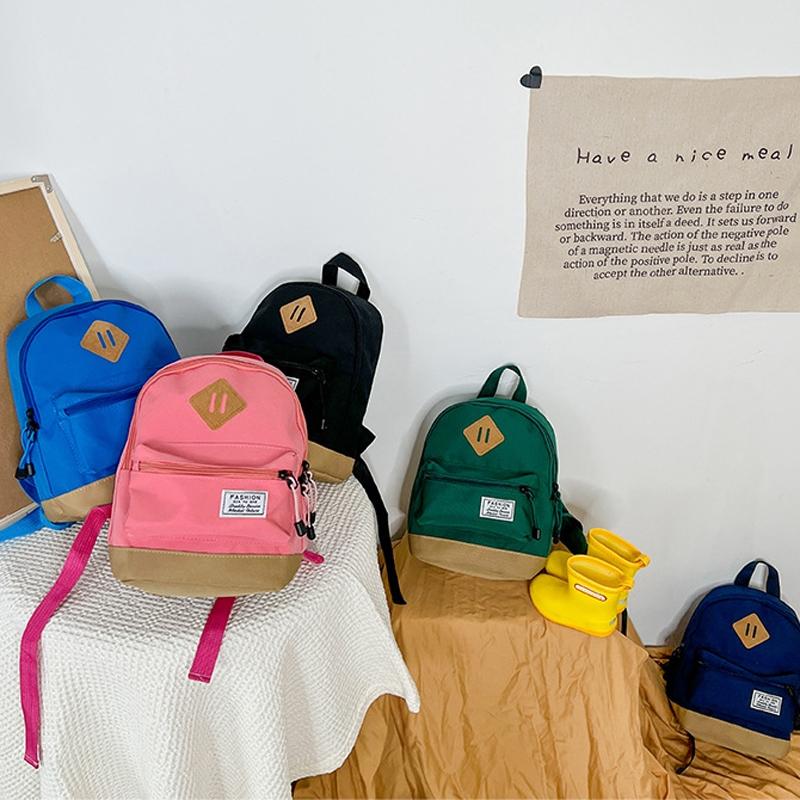 Kindergarten Kids' Simple Shoulder Bag - Minimalist Design - Pink