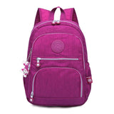 Versatile Teen Backpack for School & Travel - 27x13x37cm - Gray - Front View