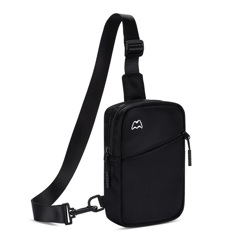 Lightweight Outdoor Sports Chest Bag Cell Phone Crossbody Pack - Light Pink