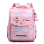 Double School Backpack for Girls - Beautiful Purple