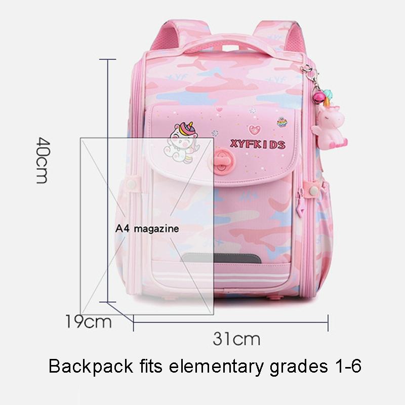 Double School Backpack for Girls - Beautiful Purple