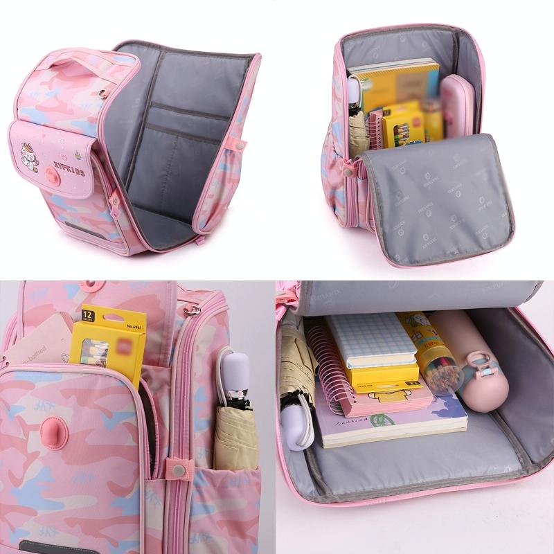 Double School Backpack for Girls - Beautiful Purple
