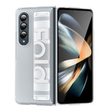 For Samsung Galaxy Z Fold4 5G Silicone Wristband Foldable Phone Case - Matte Clear - Extra Image