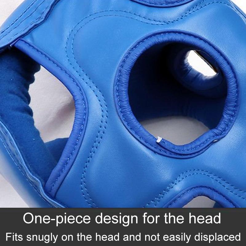 Competition Sparring Boxing Helmet For Head Protection - Black With Mask - S
