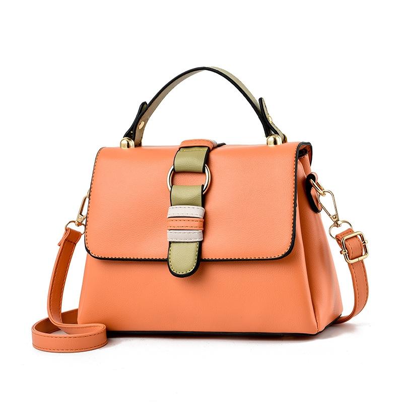 Versatile Small Square Handbag For Women - Orange
