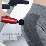Fascia Mini Electric Muscle Portable Fitness Muscle Relaxing Massager / Massage Gun - Dark Green - Extra Image