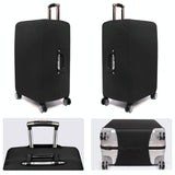 Stretch Luggage Dust-proof Cover - Durable & Protective - Size s - Violet - Rear View