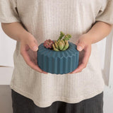 Versatile Vase for Wet and Dry Flowers - Glazed Decorative Pot - Light Green - Close-Up Angle