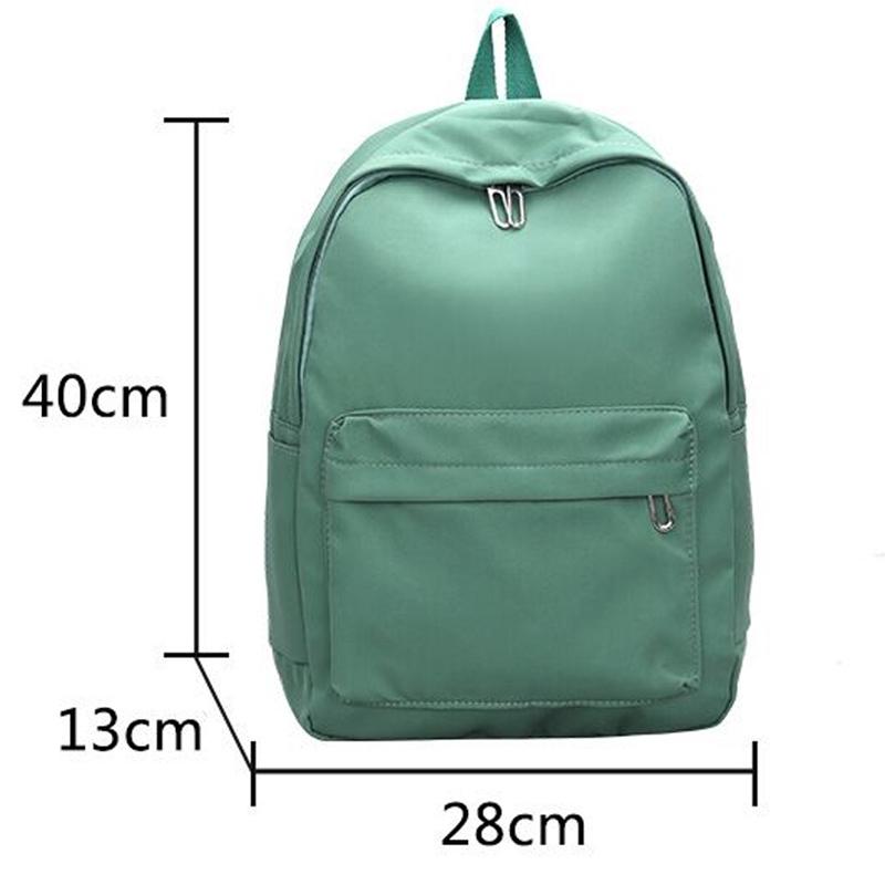 Simple Women Travel Backpack Solid Colour - Yellow