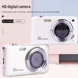 Portable 16X Zoom Hd Digital Camera With 2.88 Ips Screen - Black - Side View
