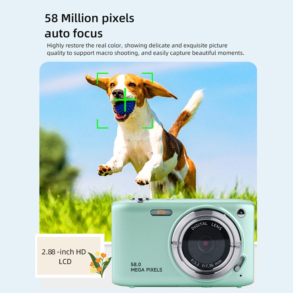 Portable 16X Zoom Hd Digital Camera With 2.88 Ips Screen - Black