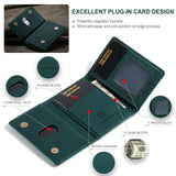 3 Fold Card Bag For Dg.Ming M2 Series Compact & Stylish - Coffee - Close-Up Angle