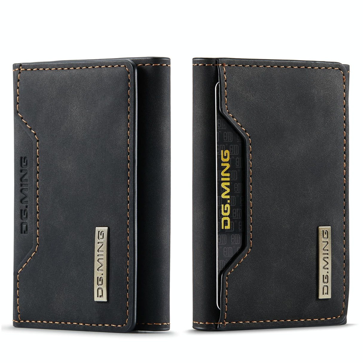 3 Fold Card Bag For Dg.Ming M2 Series Compact & Stylish - Coffee