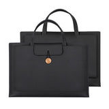 Portable Laptop Inner Bag with Elastic Thread Button - Rose Gold - Low Angle