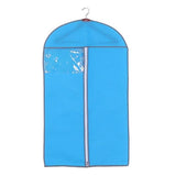 Blue Garment Suit Coat Dust Cover for Wardrobe Storage - Front View