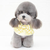 Pet Accessories Dog Small Shawl Bib Saliva Towel Triangle Scarf - Size S - Light Yellow