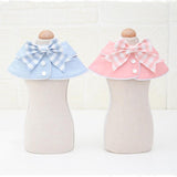 Pet Accessories Dog Small Shawl Bib Saliva Towel Triangle Scarf - Size S - Light Yellow - Rear View