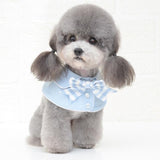 Pet Accessories Dog Small Shawl Bib Saliva Towel Triangle Scarf - Size S - Light Yellow - Low Angle