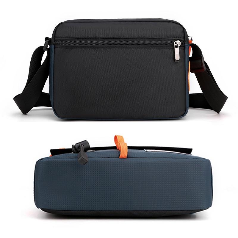 Waterproof Nylon Shoulder Bag For Men Outdoor Sports Leisure Gear - Grey