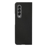 For Samsung Galaxy Z Fold4 5G Litchi Texture Case - Two Tone - Blue