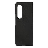 For Samsung Galaxy Z Fold4 5G Litchi Texture Case - Two Tone - Blue