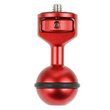 Universal 2.5cm Ball Head Clip for Action and Underwater Cameras - Titanium - 45-Degree Angle
