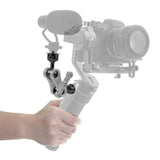 Universal 2.5cm Ball Head Clip for Action and Underwater Cameras - Titanium - Low Angle