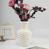 Versatile Plastic Vase for Fresh and Dried Floral Arrangements - Blue - Extra Image