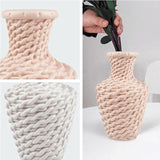 Versatile Plastic Vase for Fresh and Dried Floral Arrangements - Blue - Extra Image
