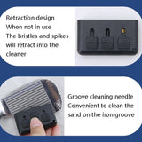 3-piece Portable Golf Groove Cleaning Brush - Black - 45-Degree Angle