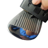 3-piece Portable Golf Groove Cleaning Brush - Black - Close-Up Angle