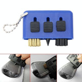 3-piece Portable Golf Groove Cleaning Brush - Black - Extra Image