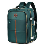 Large Capacity Travel Shoulder Bag For Students - Green - Front View