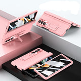 For Samsung Galaxy Z Fold4 5G Foldable Full Body Case - 360 Degree Folding - Pink - Extra Image