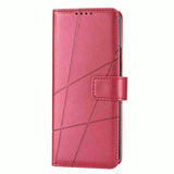 For Samsung Galaxy Z Fold4 5G Embossed Pu Leather Phone Case - Red - Extra Image
