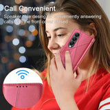 For Samsung Galaxy Z Fold4 5G Embossed Pu Leather Phone Case - Red - Extra Image