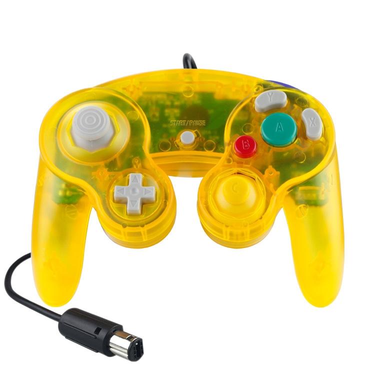 5 Piece Wired Game Controller for Nintendo Ngc - Transparent Red