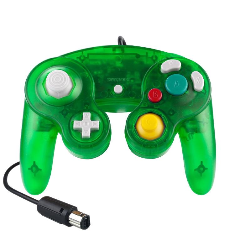 5 Piece Wired Game Controller for Nintendo Ngc - Transparent Red