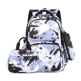 Backpack Set with Lunch Bag & Pencil Case for Kids - Black