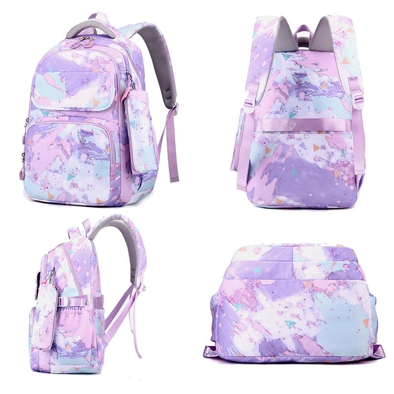 Backpack Set with Lunch Bag & Pencil Case for Kids - Black