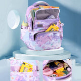 Backpack Set with Lunch Bag & Pencil Case for Kids - Black - Close-Up Angle