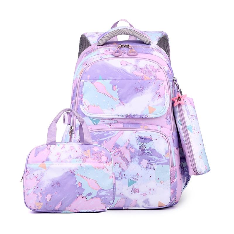 Backpack Set with Lunch Bag & Pencil Case for Kids - Black